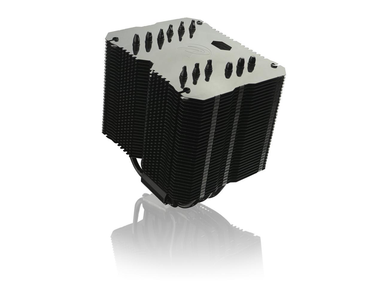 RAIJINTEK EREBOSS CORE EDITION, 6 x 6mm Heat-pipe, Fully Black Coated, Copper Nickel Base, Support Dual Fans, Giant Dissipating Fin Area, Multiple Mounting Kits for Intel & AMD