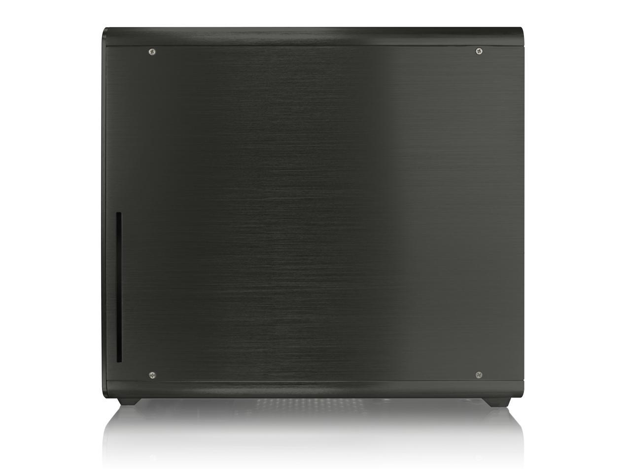 RAIJINTEK STYX Classic, an Alu Micro-ATX case, Compatible with regular ATX Power Supply, Max. 280mm VGA Card, 180mm CPU Cooler, 240mm Radiator Cooling On Top, a Drive Bay For Slim DVD On Side - Black