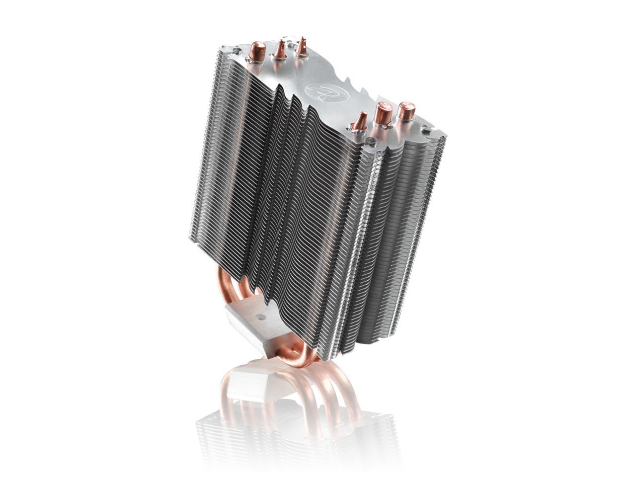 RAIJINTEK THEMIS BLACK, 3pcs 8mm Heat-Pipe, 12025 PWM Fan, Dual Fans, Slim Type 120mm Heat-Sink(D:50mm), Multiple Mounting Kits for Intel & AMD