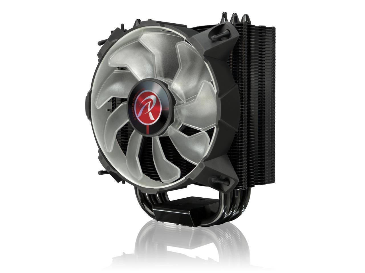 RAIJINTEK LETO R, a slim-type CPU cooler with 12025 Red LED PWM fan, is whole coating black, 3pcs 8mm heat-pipe and compatible with all modern CPU sockets. LETO series is your professional choice.