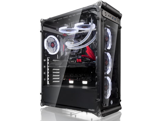 Raijintek Coeus Evo TC E-ATX Gaming Case with Tempered Glass and 4*12025 LED Fans