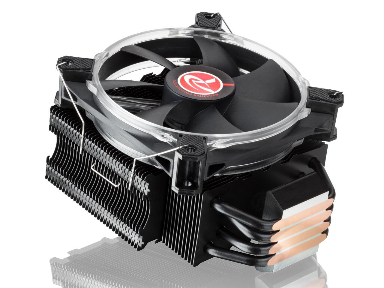 RAIJINTEK LETO PRO BLACK CPU Cooler with 2pcs Performing 120mm LED PWM Fan