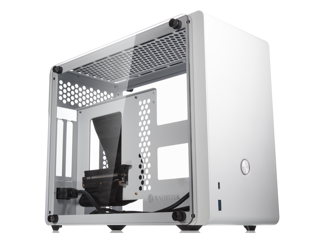 RAIJINTEK OPHION EVO WHITE, a SFF case (Mini-ITX), is designed to fulfill a smallest case built with max. possibility high-end, gaming and standard components.