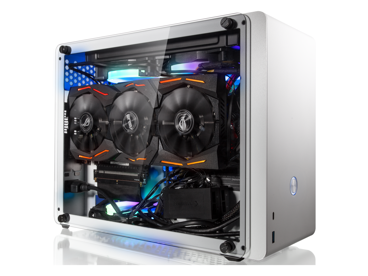 RAIJINTEK OPHION EVO WHITE, a SFF case (Mini-ITX), is designed to fulfill a smallest case built with max. possibility high-end, gaming and standard components.