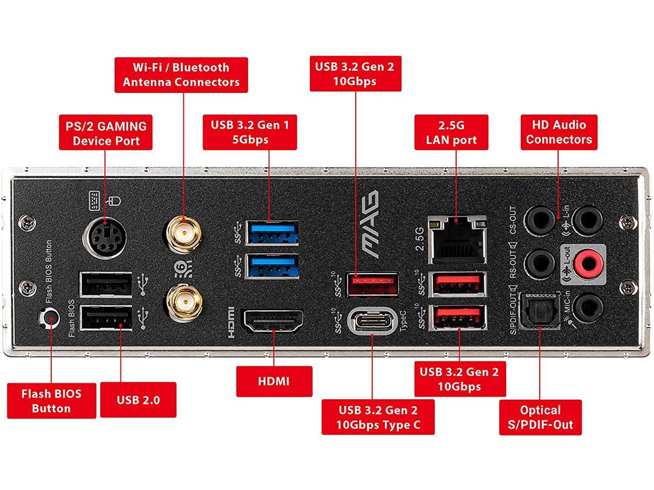 MSI MAG X570 TOMAHAWK WIFI AM4 AMD X570 SATA 6Gb/s ATX AMD Motherboard