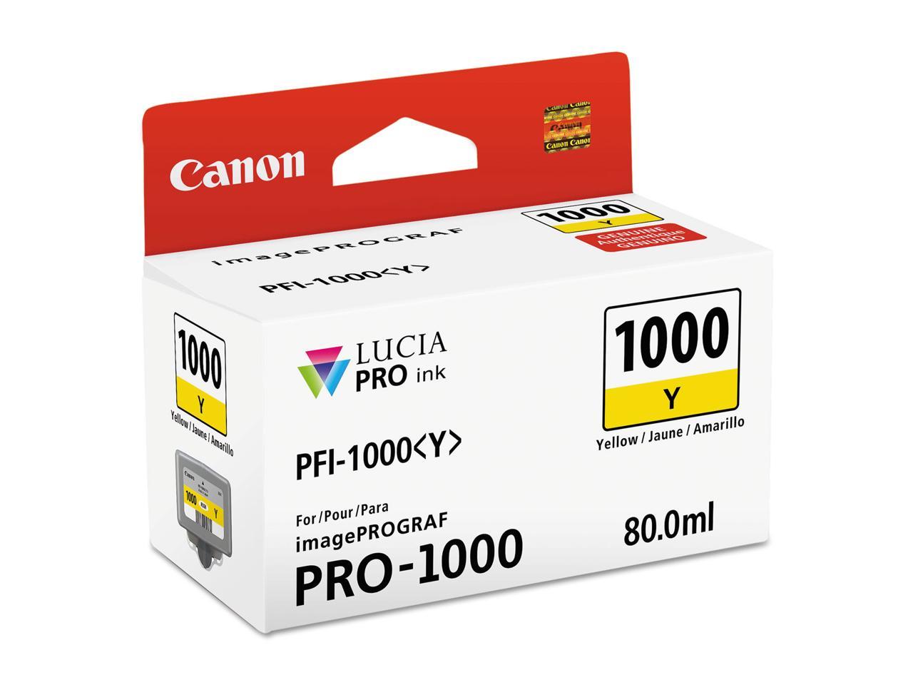 Canon PFI-1000 Y LUCIA PRO Yellow Ink Tank (80ml)