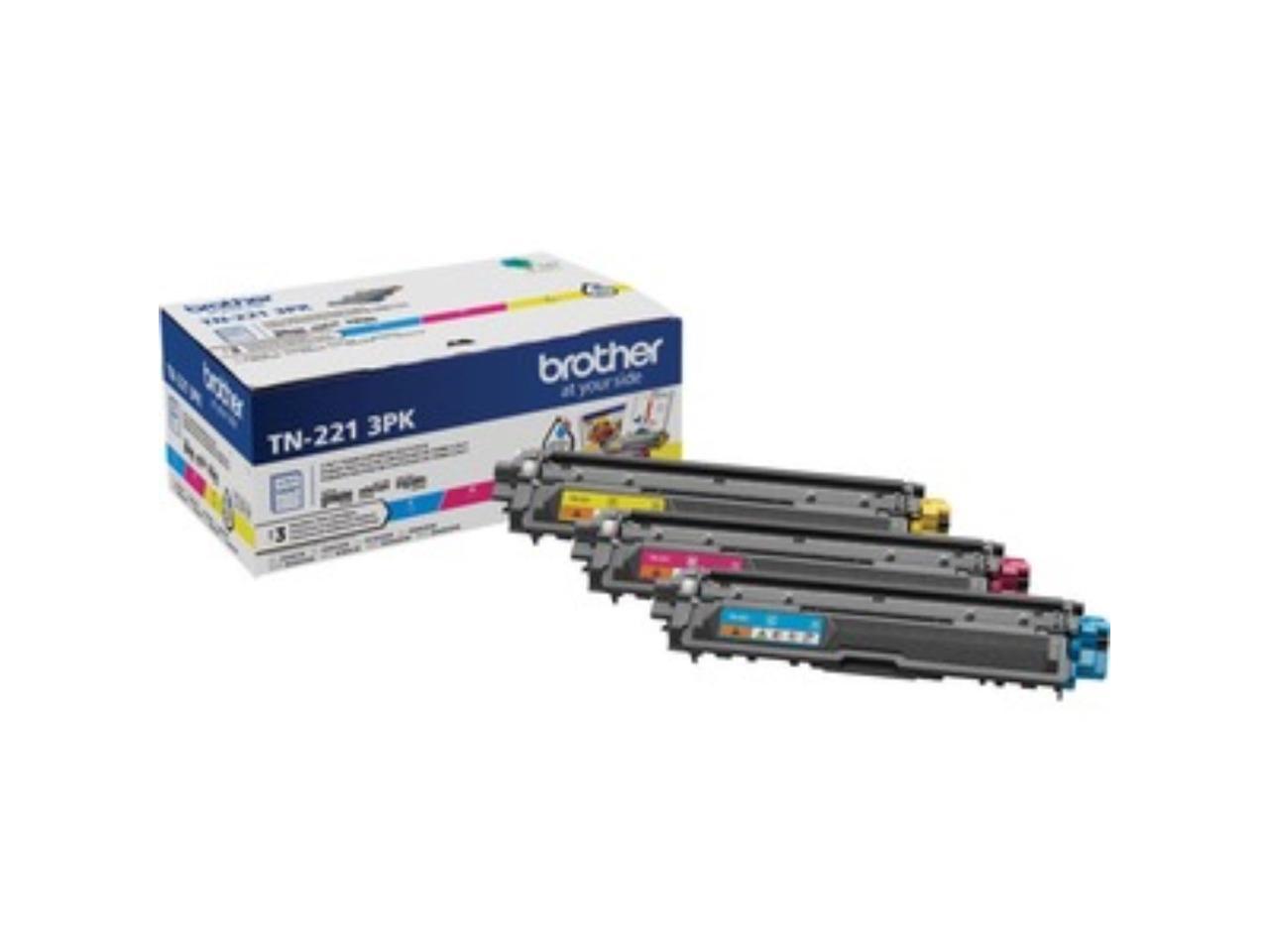 BROTHER INTERNATIONAL CORPORAT TN2213PK TN221 CMY- BROTHER GENUINE STANDARD YIELD MULTI-PACK TONER TN221- INCLUDES ONE