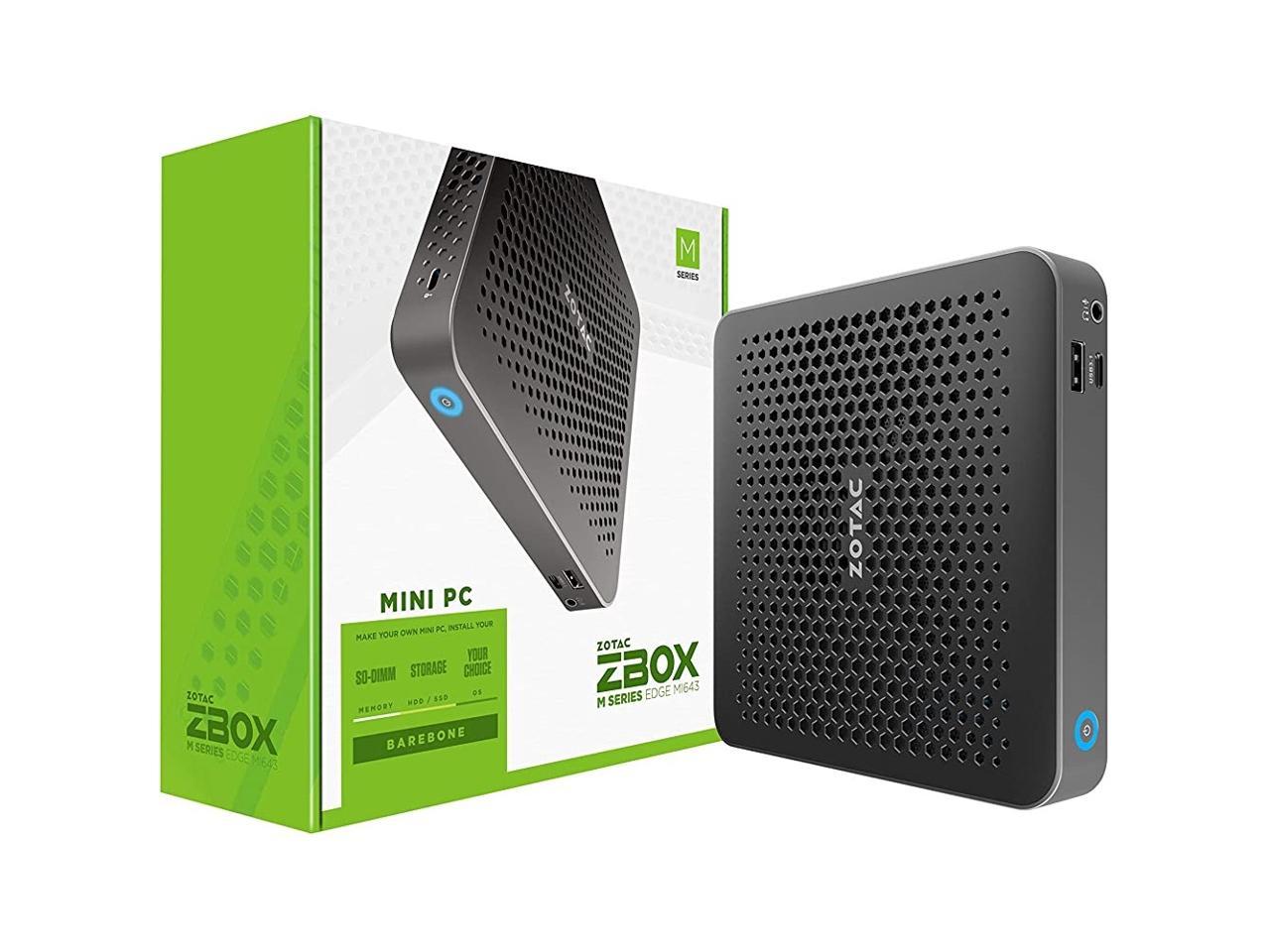 ZOTAC ZBOX Edge MI643 UltraThin Barebones Mini PC i5-10210U No Memory/Storage/OS