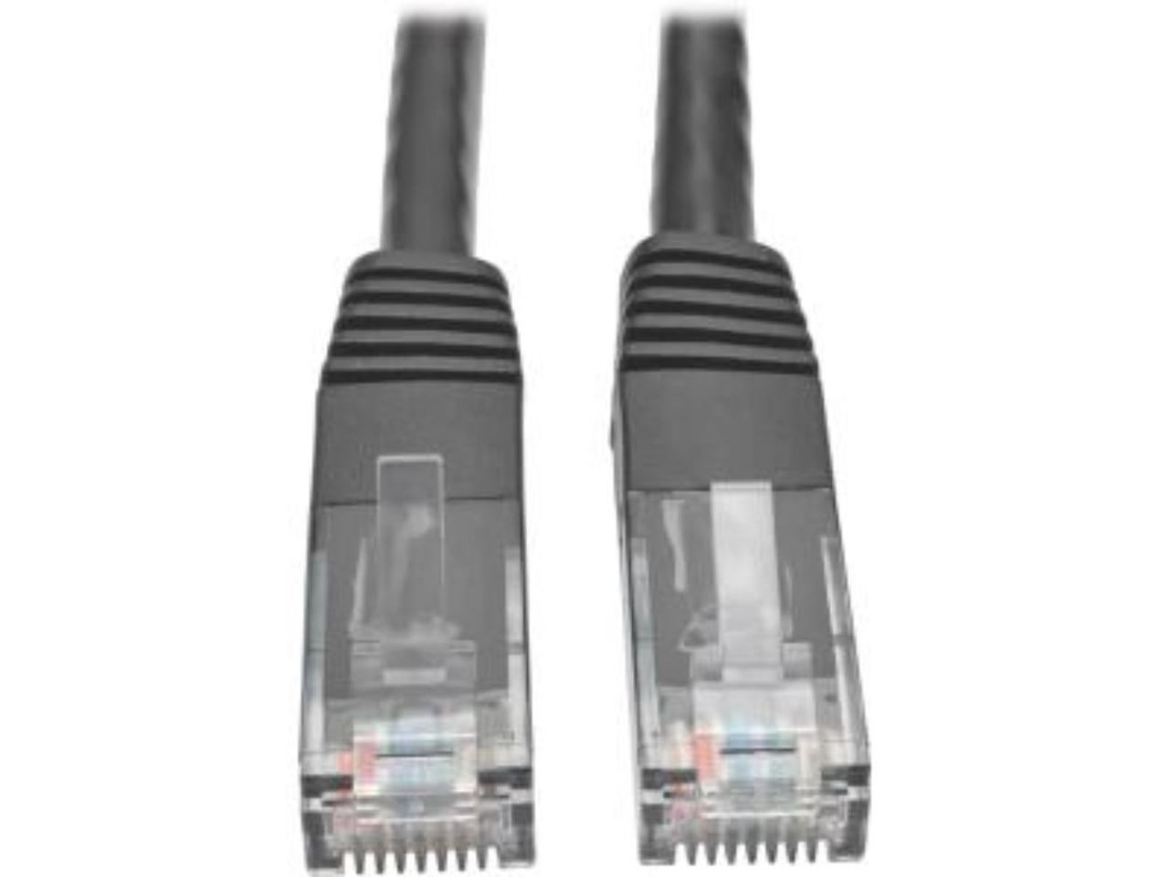 Tripp Lite Cat6 Gigabit Molded Patch Cable, 1 ft. RJ45 (M/M), 550MHz 24 AWG Black 1' (N200-001-BK)