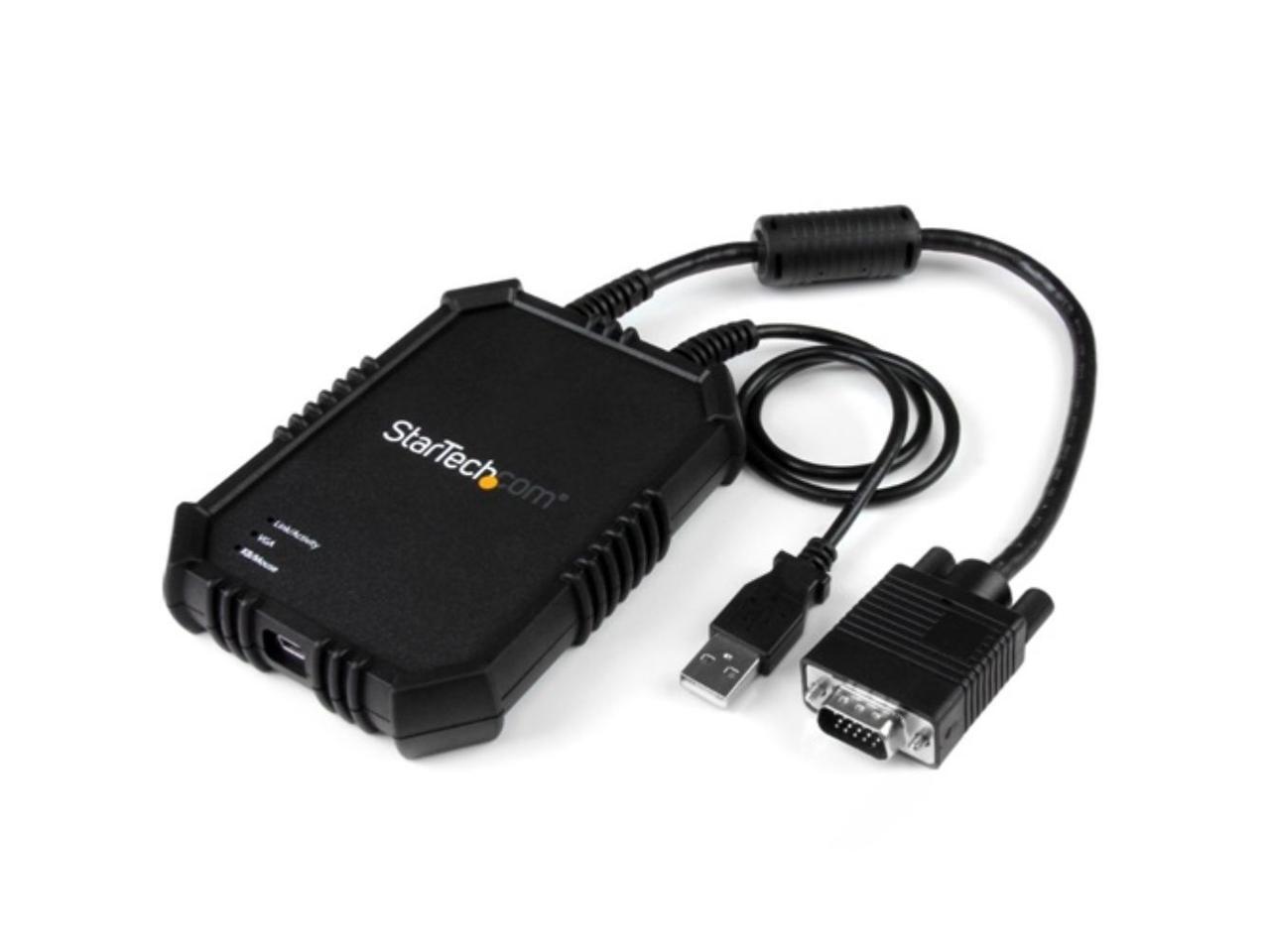 StarTech.com NOTECONS02X Laptop to Server KVM Console - Rugged USB Crash Cart Adapter with File Transfer and Video Capture