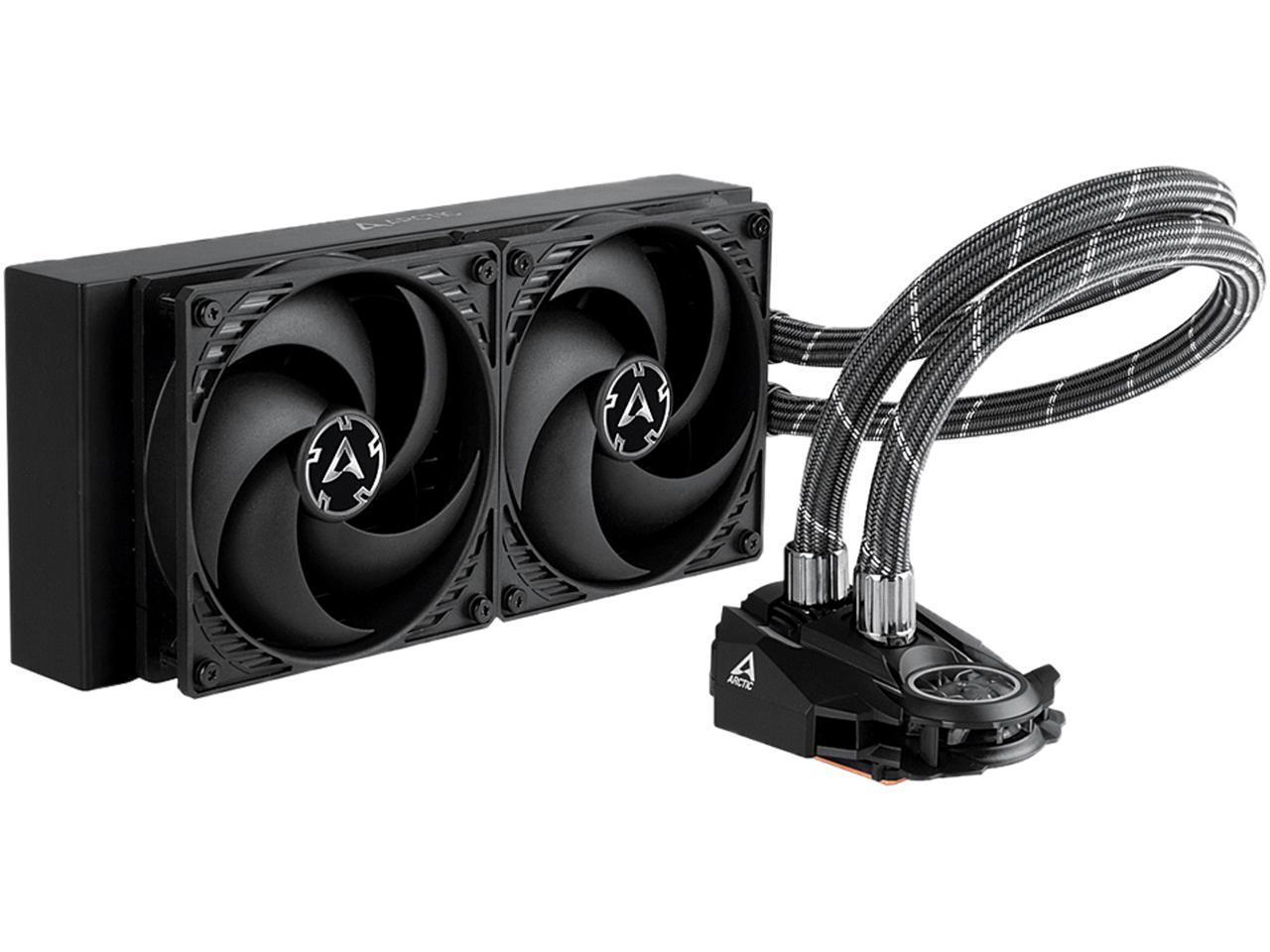 ARCTIC Liquid Freezer II 240 - Multi Compatible All-in-One CPU AIO Water Cooler, Compatible with Intel & AMD, Efficient PWM Controlled Pump, Fan Speed: 200-1800 RPM (Controlled via PWM) - Black