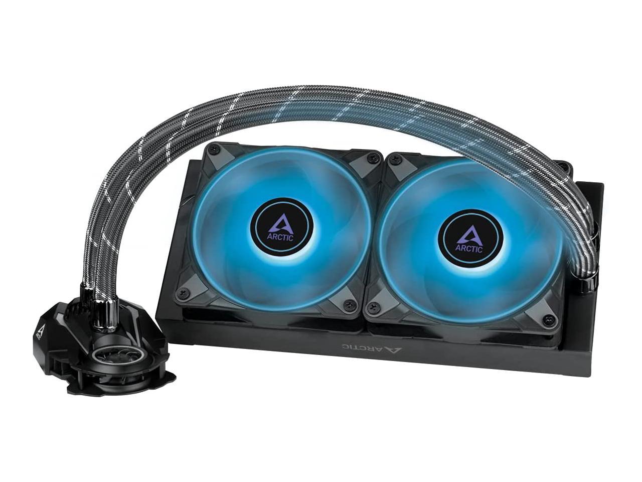 ARCTIC Liquid Freezer II 240 RGB (incl. Controller) - Multi-Compatible All-in-one CPU AIO Water Cooler with RGB, Compatible with Intel & AMD, efficient PWM-Controlled Pump, 200-1800 RPM