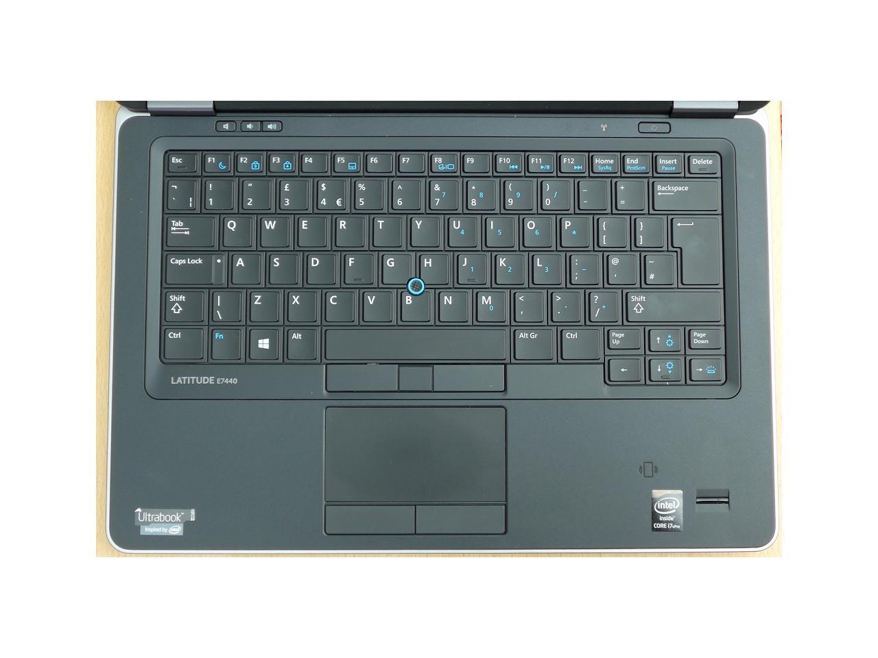 Dell latitude e7440 Ultrabook-core i7 4600u 2.1ghz-256gb ssd -grade"B"lite wear 16gb memory-no optical-display 1920x1080 -intel hd graphics-windows 10 pro adapter good battery