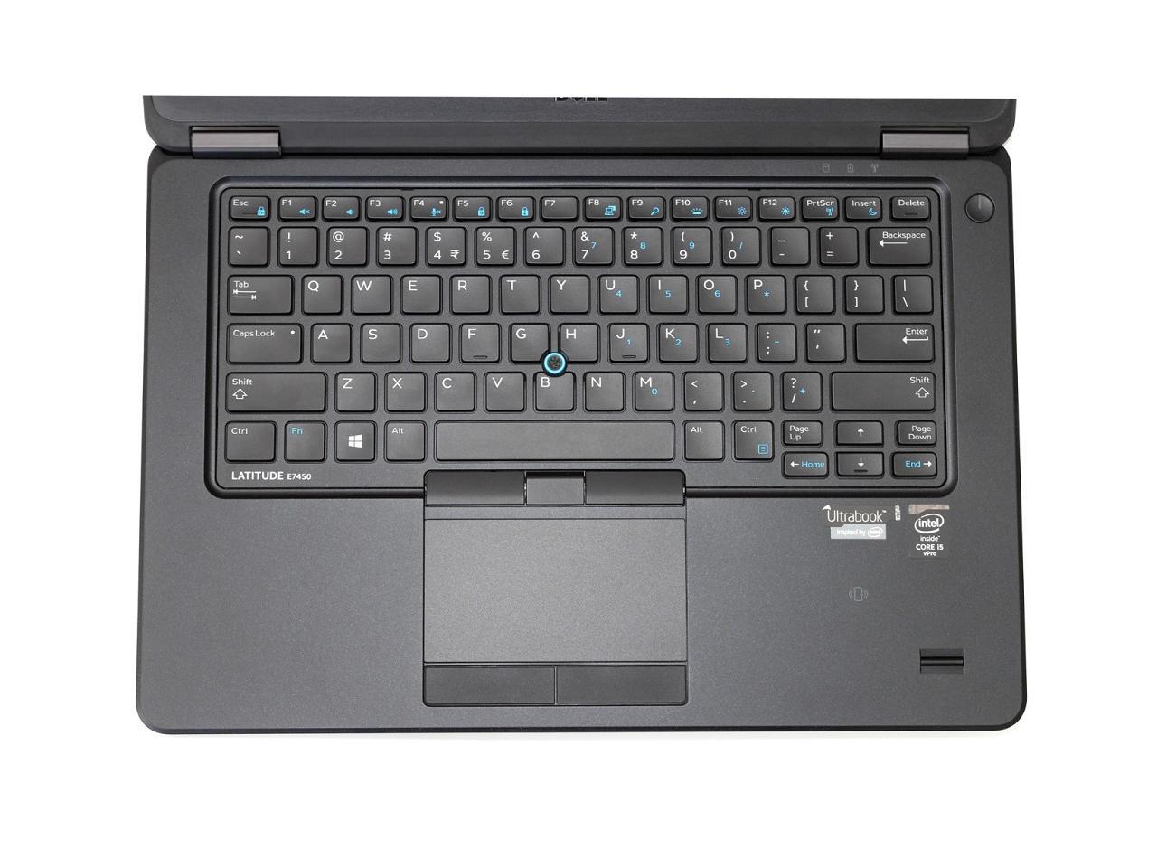 Dell latitude e7450 Ultrabook-webcam core i5 5300u 2.3ghz-180g ssd-grade"B+" 8gb memory-no optical-display 1920x1080 -intel hd graphics-windows10 pro adapter good battery-View Description