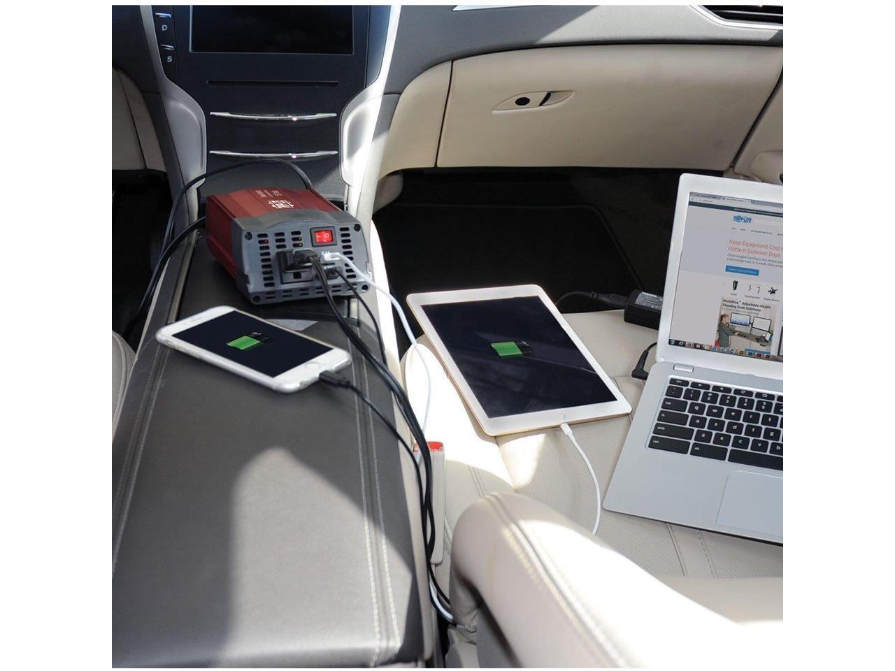 Tripp Lite 150W Compact Car Inverter 12V 120V 2-Port USB Charging 1 Outlet - Input Voltage: 12 V DC