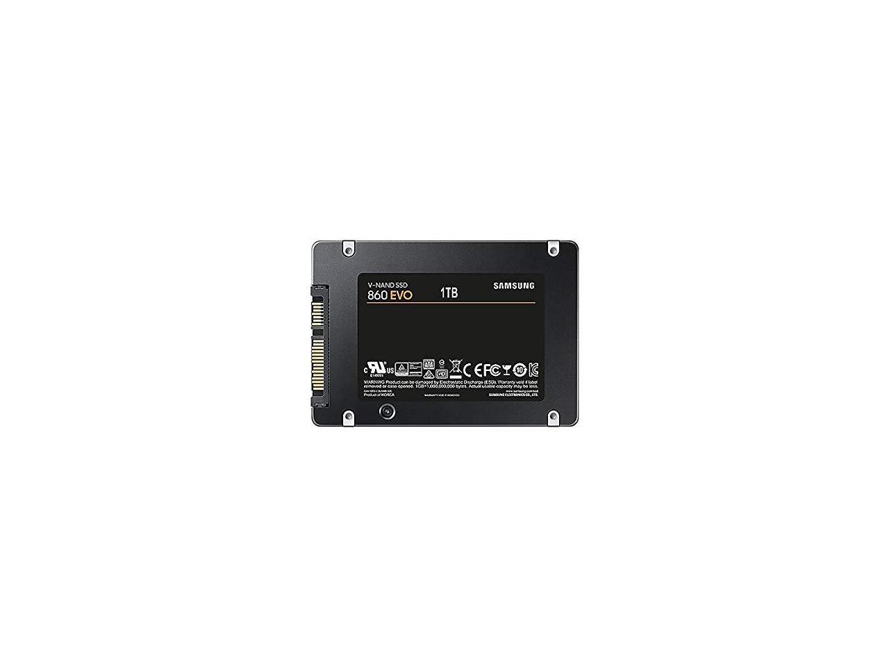 SAMSUNG 860 EVO Series 2.5" 1TB SATA III 3D NAND Internal Solid State Drive (SSD) MZ-76E1T0E