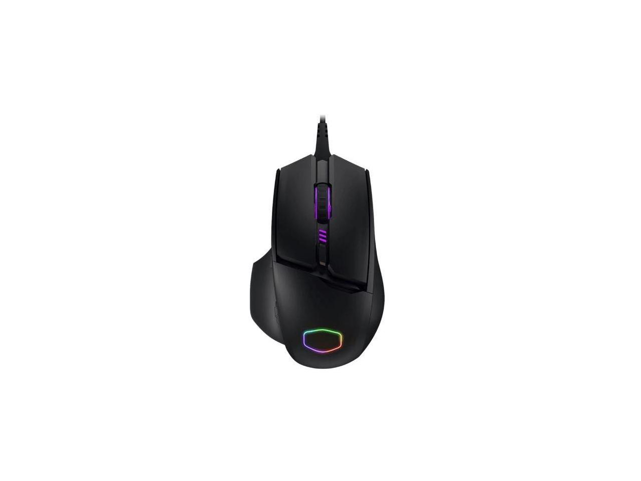 Cooler Master MM830 Gaming Mouse with 24, 000 DPI Sensor, Hidden D-Pad Buttons, 4-Zone RGB, and Precision Wheel