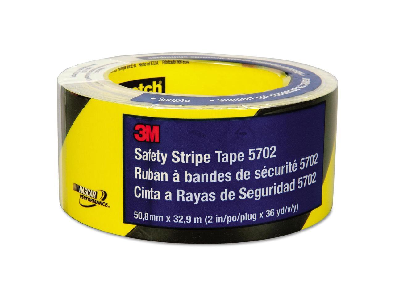 Safety Stripe Tape 5700, 3 in x 36 yd, Black/Yellow