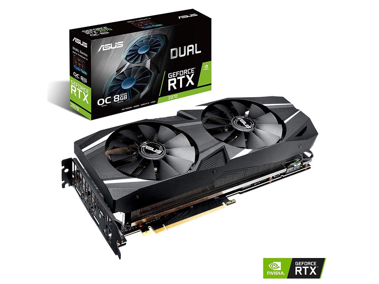 ASUS DUAL-RTX2070S-O8G-EVO - Overclocked Edition - graphics card - GF RTX 2070 SUPER - 8 GB GDDR6 - PCIe 3.0 x16 - HDMI,