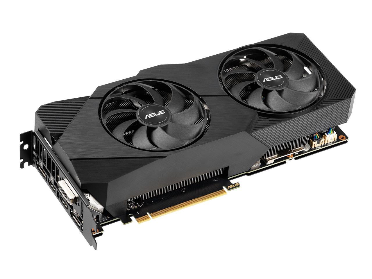 ASUS DUAL-RTX2060S-O8G-EVO-V2 - OC Edition - graphics card - GF RTX 2060 SUPER - 8 GB GDDR6 - PCIe 3.0 x16 - DVI, 2 x HD