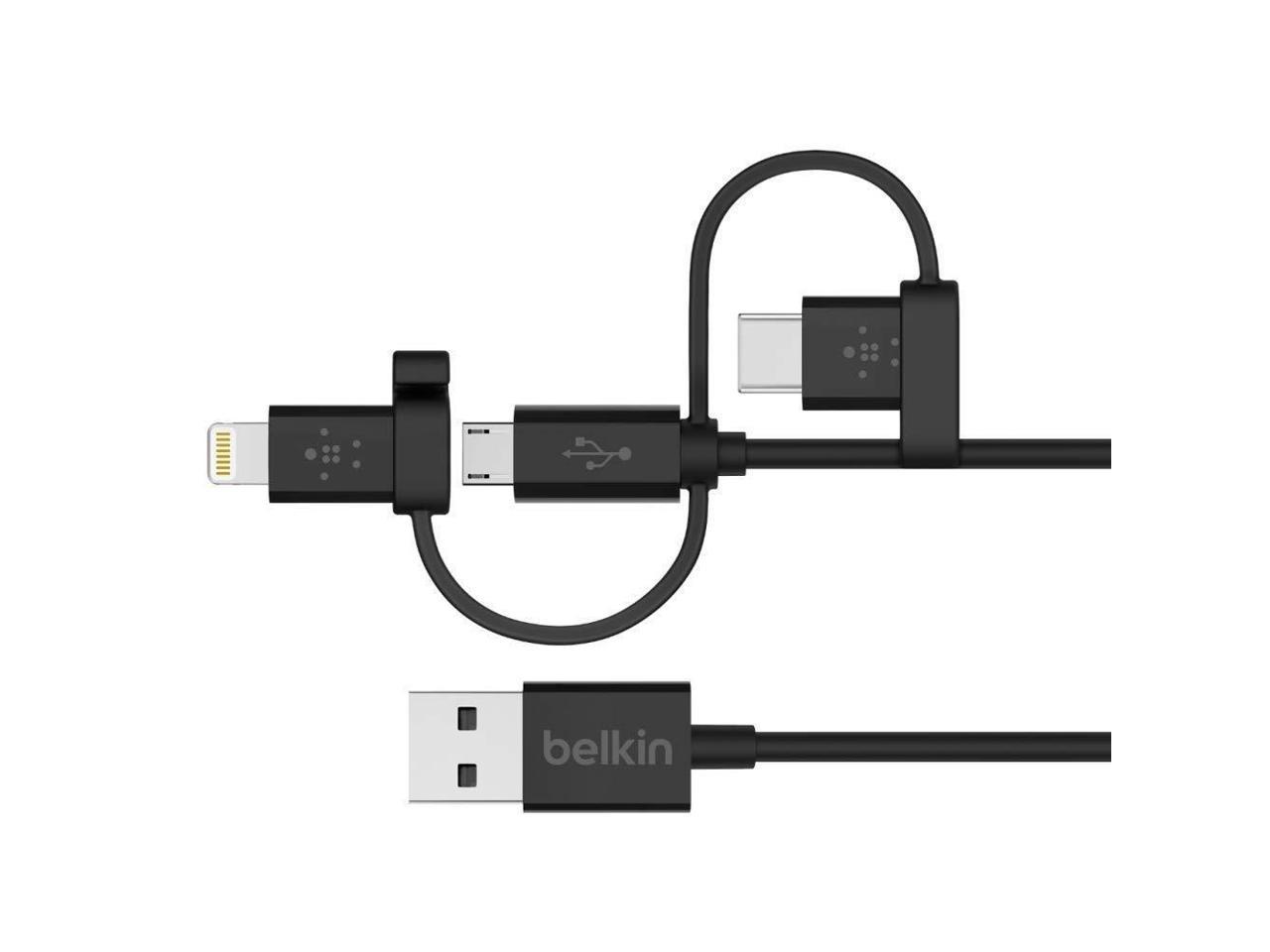 Belkin Lightning/Micro-USB/USB Data Transfer Cable