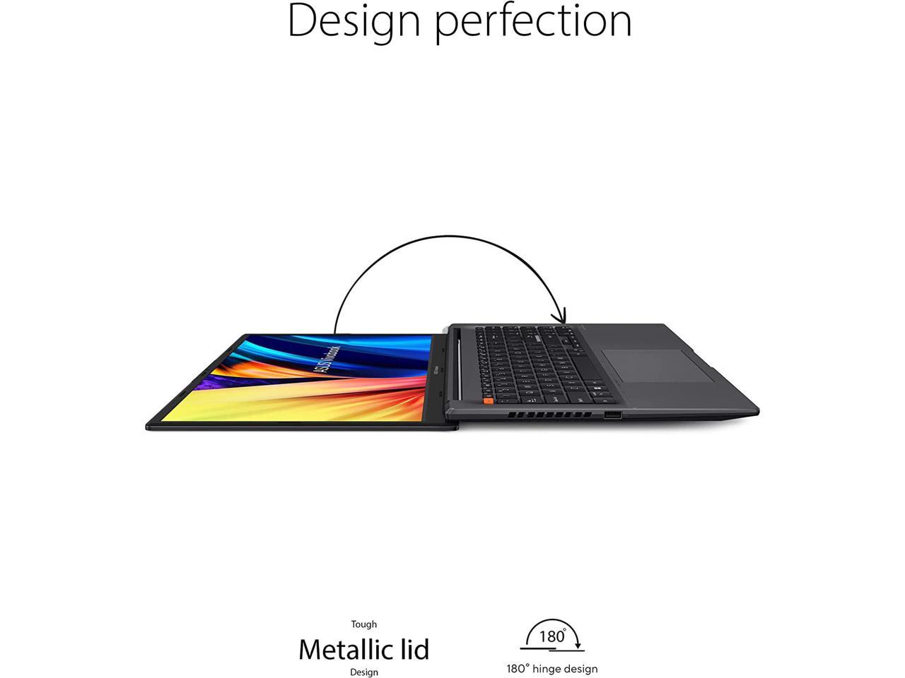 ASUS VivoBook S 15 Slim Laptop, 15.6 FHD Display, AMD Ryzen 9 6900HX CPU, AMD Radeon Graphics, 16GB RAM, 1TB SSD, Windows 11 Home, Fingerprint Reader, Indie Black, S3502RA-DB94