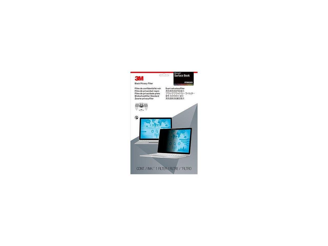 3M PFNMS001 Privacy Filter For Microsoft Surface Book - Notebook Privacy Filter - 13.5 Inch - Black - For Microsoft Surface Book
