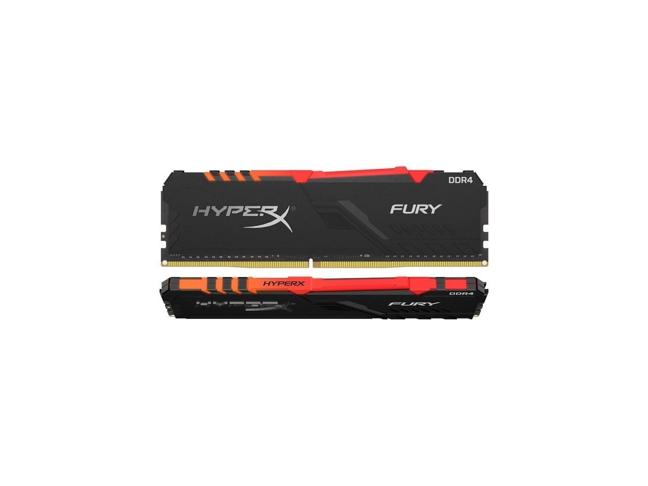 HyperX Fury RGB HX437C19FB3AK2/16 16GB (2 x 8GB) DDR4 3733Mhz Non ECC Memory RAM DIMM