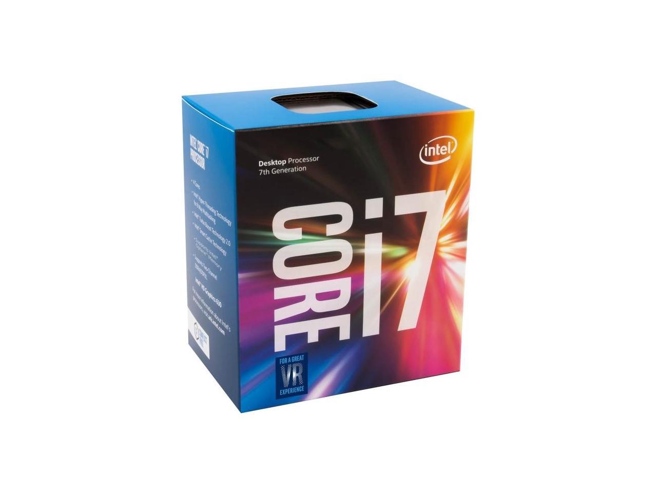 Intel Core i7-7700 Kaby Lake Quad-Core 3.6 GHz LGA 1151 65W BX80677I77700 Desktop Processor