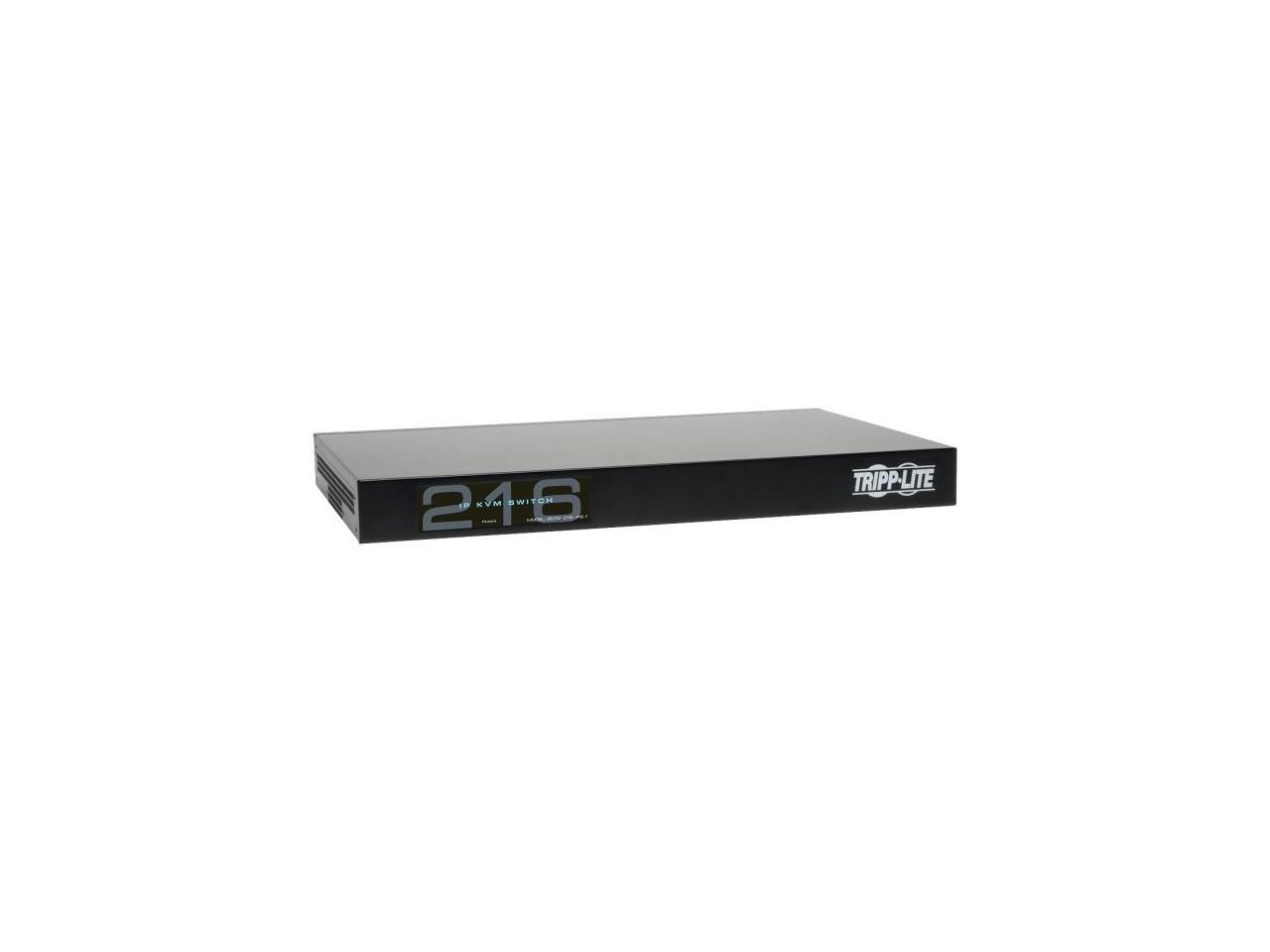 Tripp Lite 16-Port Cat5 1U Rack-Mount KVM Switch with IP Remote Access, 2+1 User, VGA, USB (B072-016-IP2)