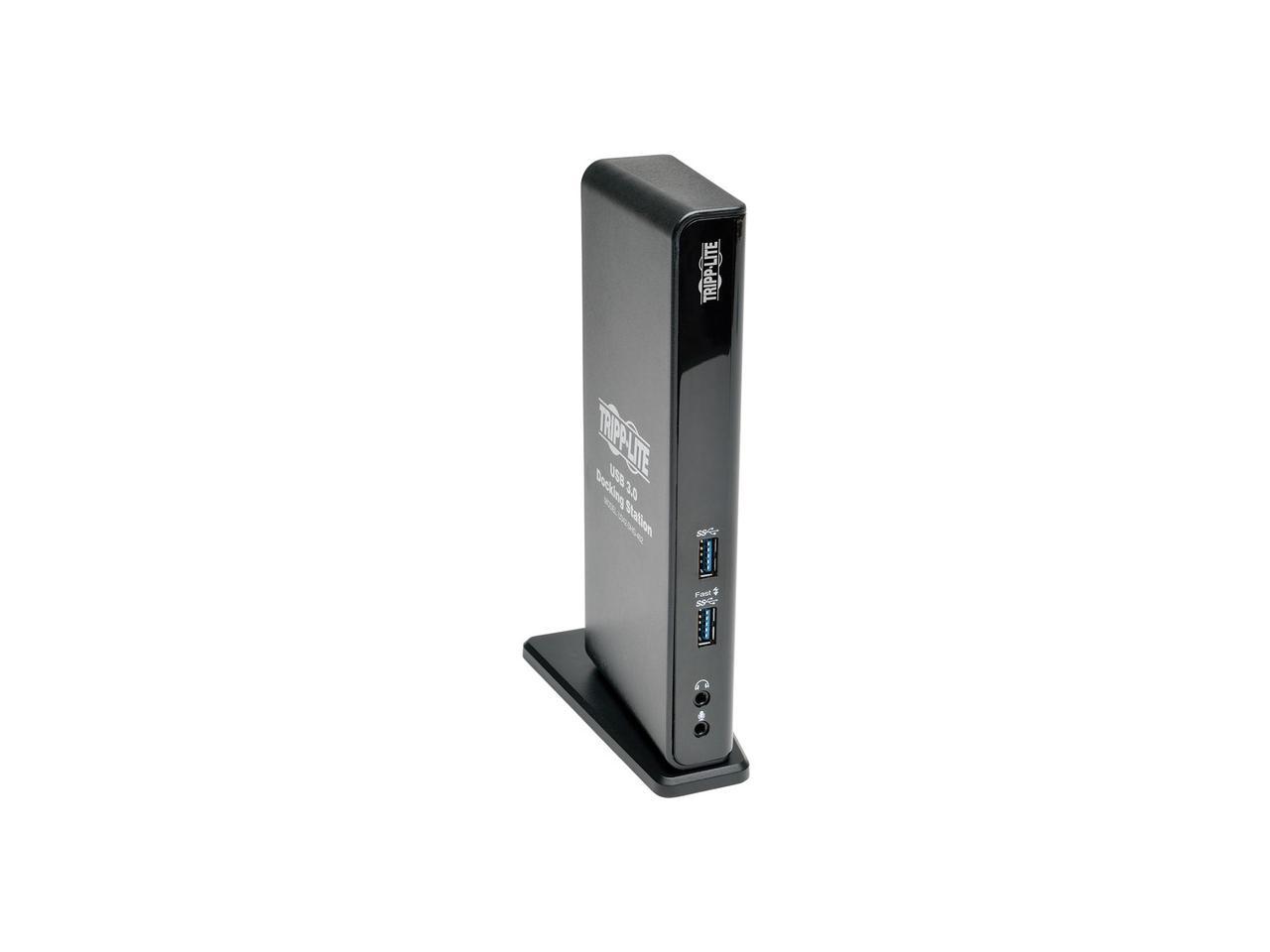 Tripp Lite USB 3.0 SuperSpeed Laptop Dual Head Docking Station - HDMI and DVI Video, Audio, USB Hub Ports and Ethernet (U342-DHG-402)