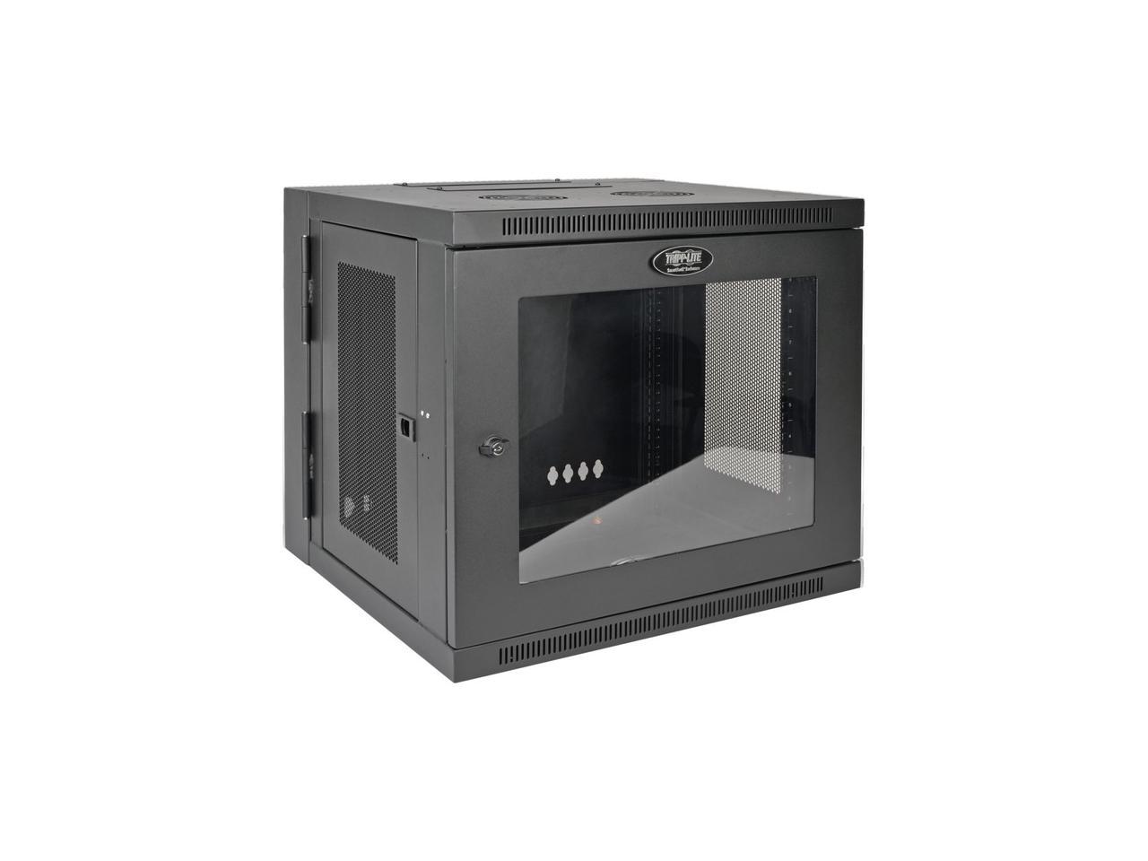 Tripp Lite 10U Wall-Mount Rack Enclosure Server Cabinet, Hinged Back, Clear Acrylic Window (SRW10USG)