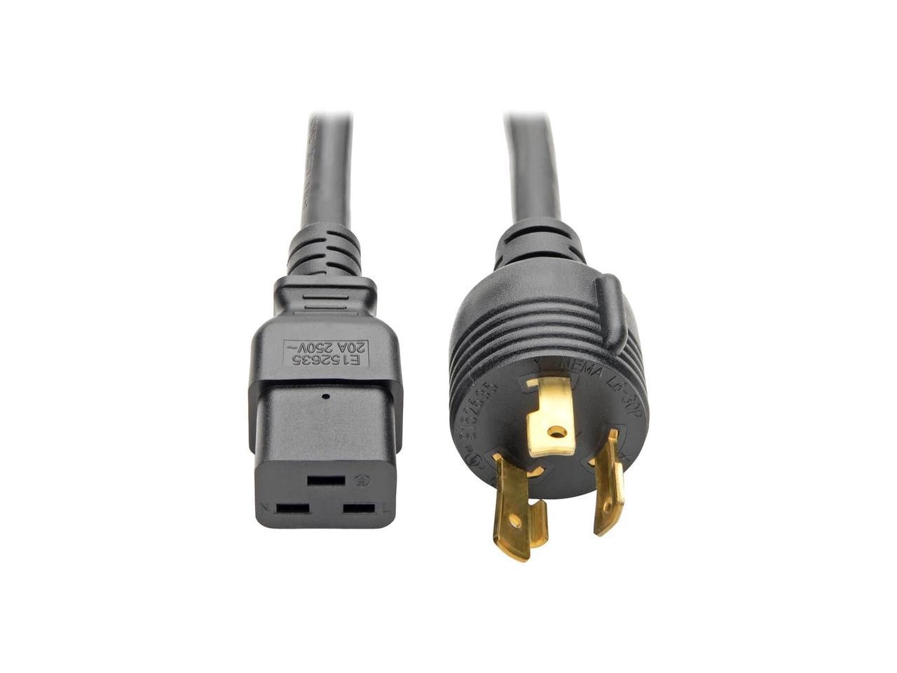 Tripp Lite Model P040-012-P30 12 ft. Heavy-Duty Power Cord, 20A, 12AWG (IEC-320-C19 to NEMA L6-30P)