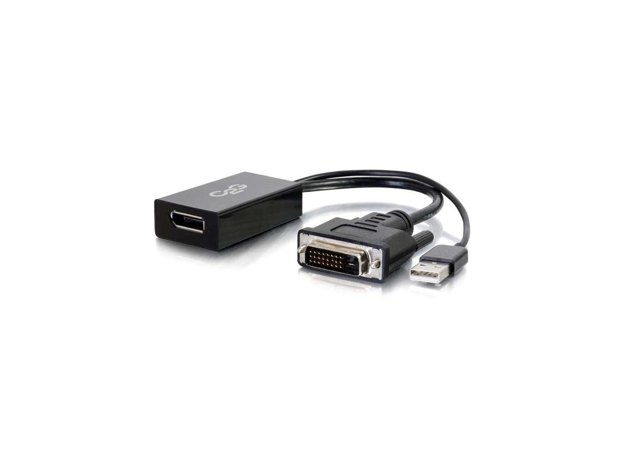 C2G 41379 DVI to DisplayPort Adapter Converter, Black