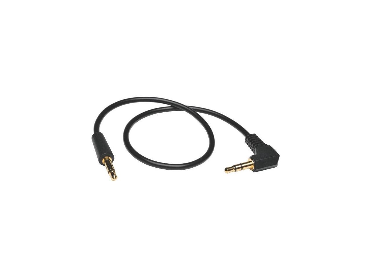 Tripp Lite P312-006-RA 3.5mm Mini Stereo Audio Cable with one Right Angle plug (M/M)