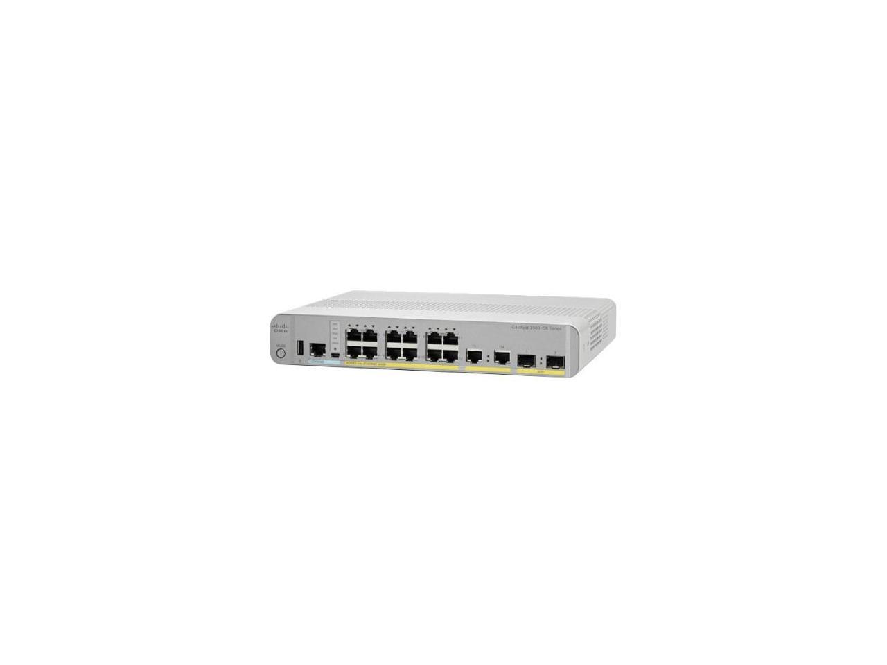CISCO Catalyst 3560-CX WS-C3560CX-8PT-S Managed PD PSE Switch 8 GE PoE+, Uplinks: 2 x 1G Copper (Cisco UPOE Powered Input), IP Base