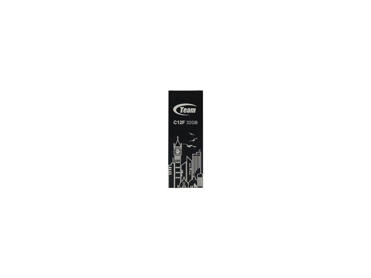 32GB Team C12F Bookmark USB2.0 Flash Drive (Big Ben) Black
