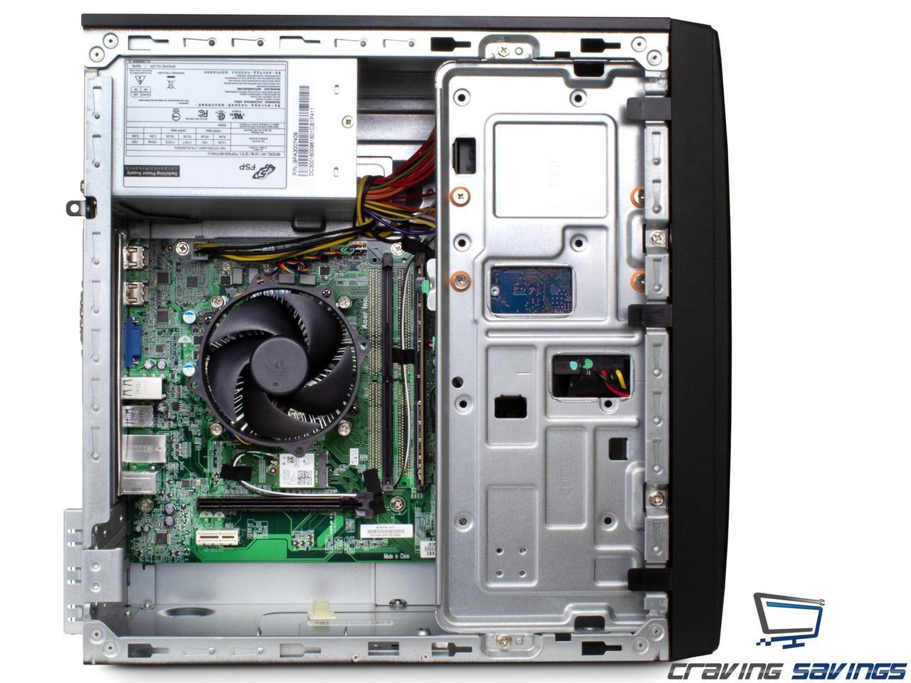 Acer Aspire TC Series Destop, Intel 6-Core i5-8400 Upto 4.0GHz, 4GB DDR4, 128GB SSD, DVD-RW, VGA, HDMI, USB, Card Reader, Wi-Fi, Bluetooth, Windows 10 Professional 64Bit