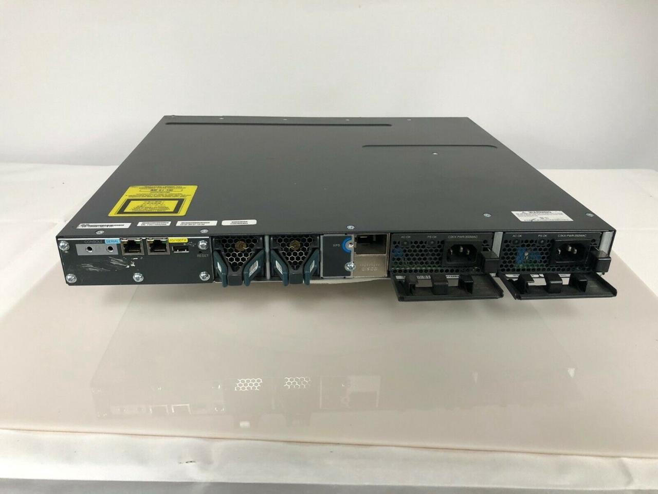 WS-C3560X-48T-S 3560X 48 PORT DATA IP BASE DUAL 350W PS