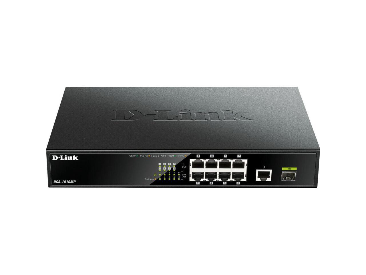 D-Link 10-Port Gigabit Rackmount PoE Switch