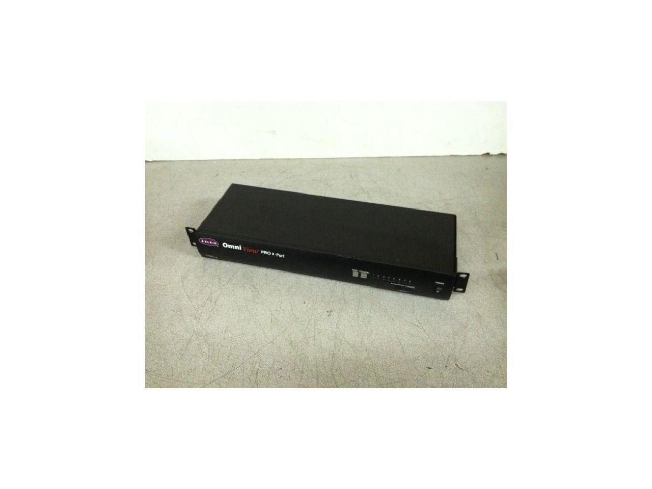Belkin OmniView Pro 8 Port Rack Mountable KVM Switch F1D108-OSD No AC No Cables