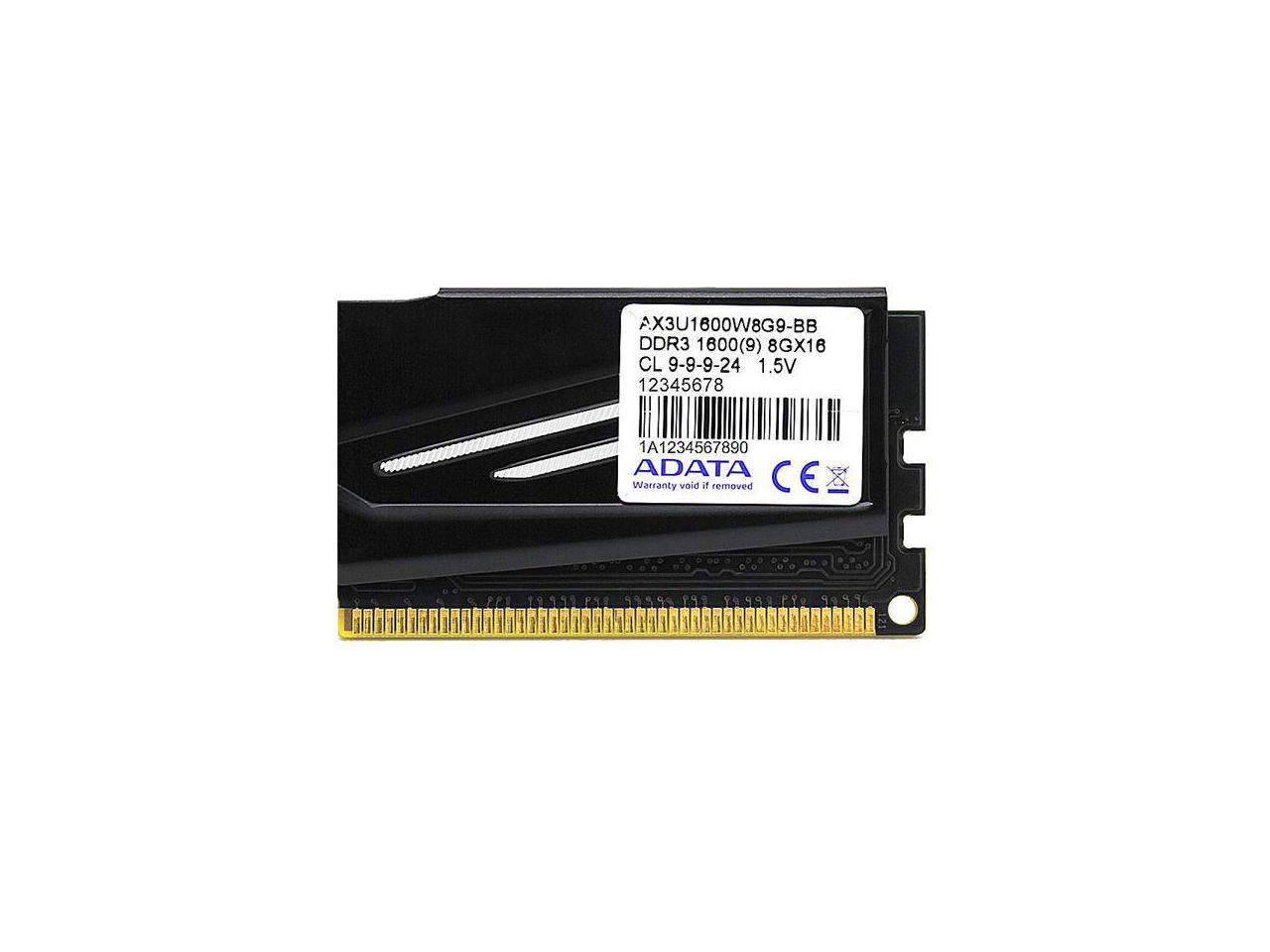 ADATA XPG 8GB DDR3 1600MHz Game Veyron 240Pins Desktop Memory