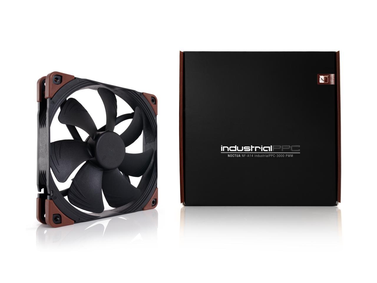 Noctua NF-A14 iPPC-3000 PWM, Heavy Duty Cooling Fan, 4-Pin, 3000 RPM (140mm, Black)