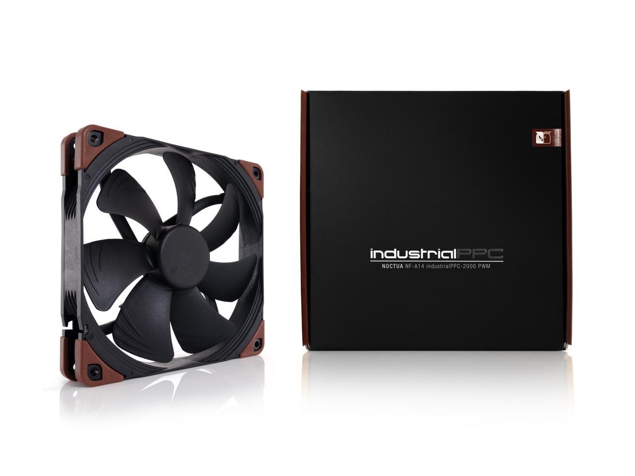 Noctua NF-A14 iPPC-2000 PWM, Heavy Duty Cooling Fan, 4-Pin, 2000 RPM (140mm, Black)
