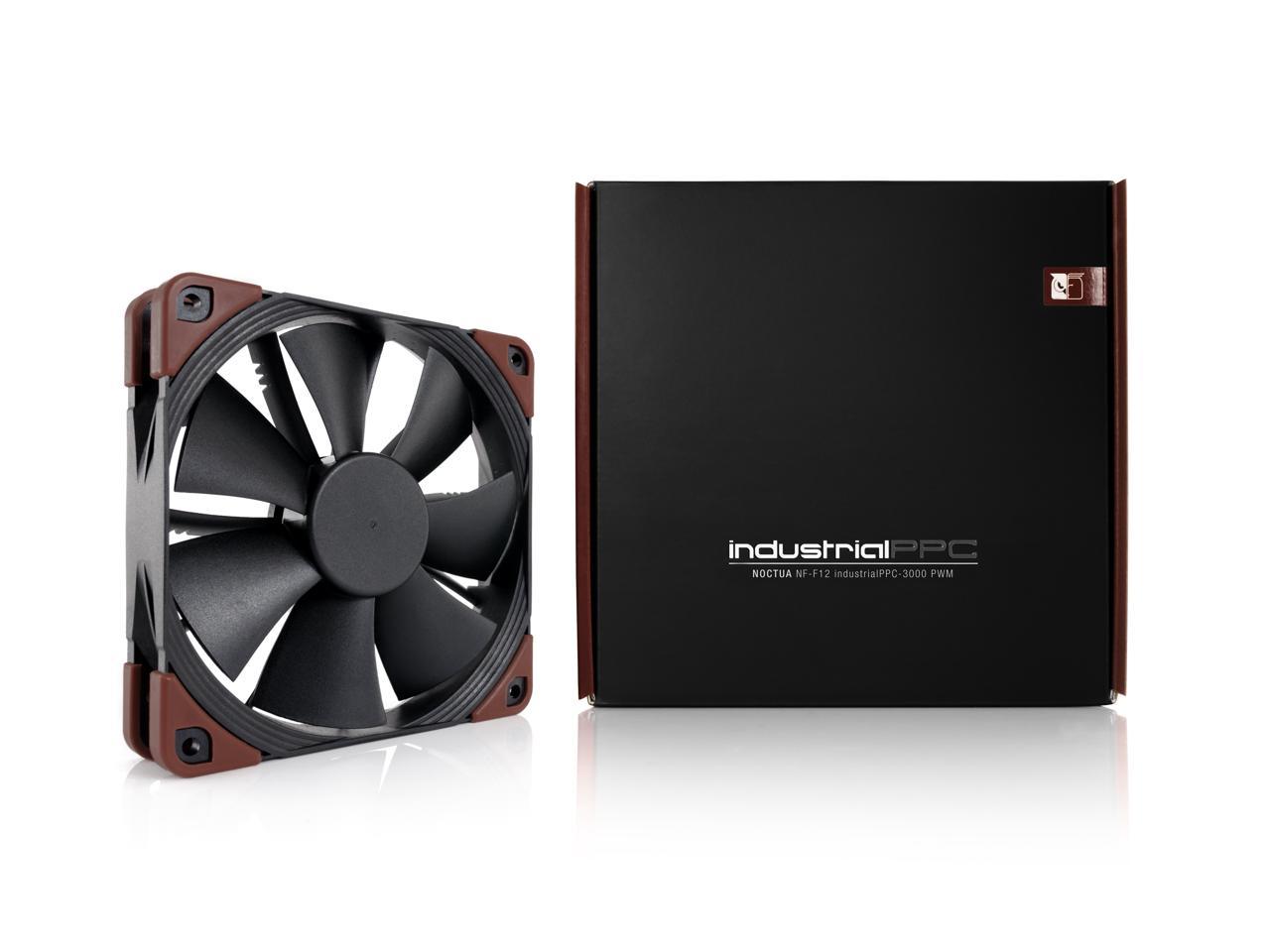Noctua NF-F12 iPPC 3000 PWM, 4-Pin, Heavy Duty Cooling Fan with 3000RPM (120mm, Black)