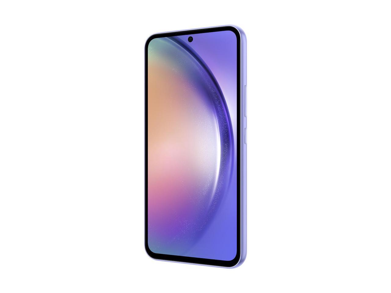 Samsung Galaxy A54 5G A546E 128GB Dual SIM GSM Unlocked Android Smartphone (Latin Variant/US Compatible LTE) - Awesome Violet