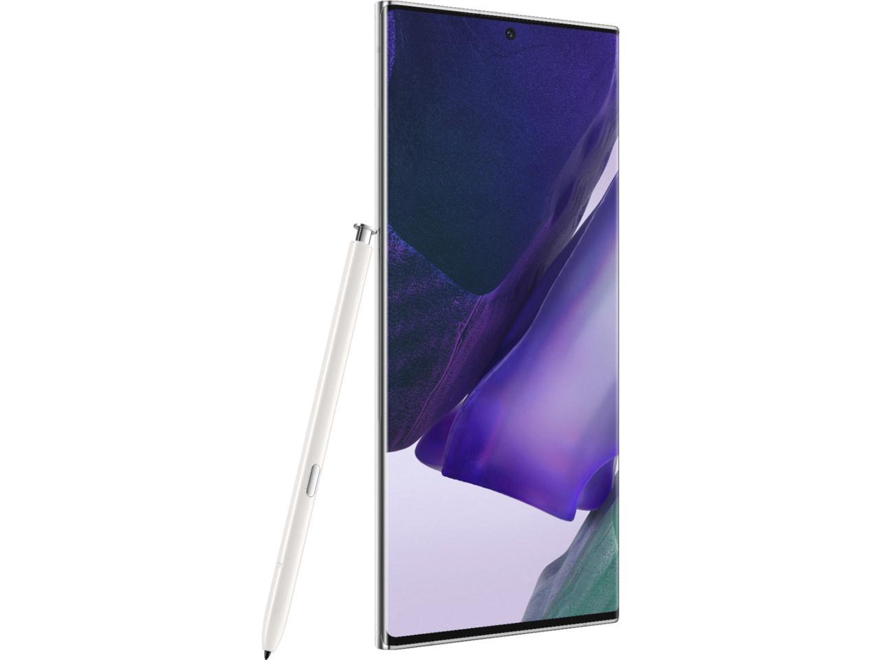 Samsung Galaxy Note20 Ultra N985F 256GB Hybrid Dual SIM Unlocked GSM Smartphone - Mystic White - International Model