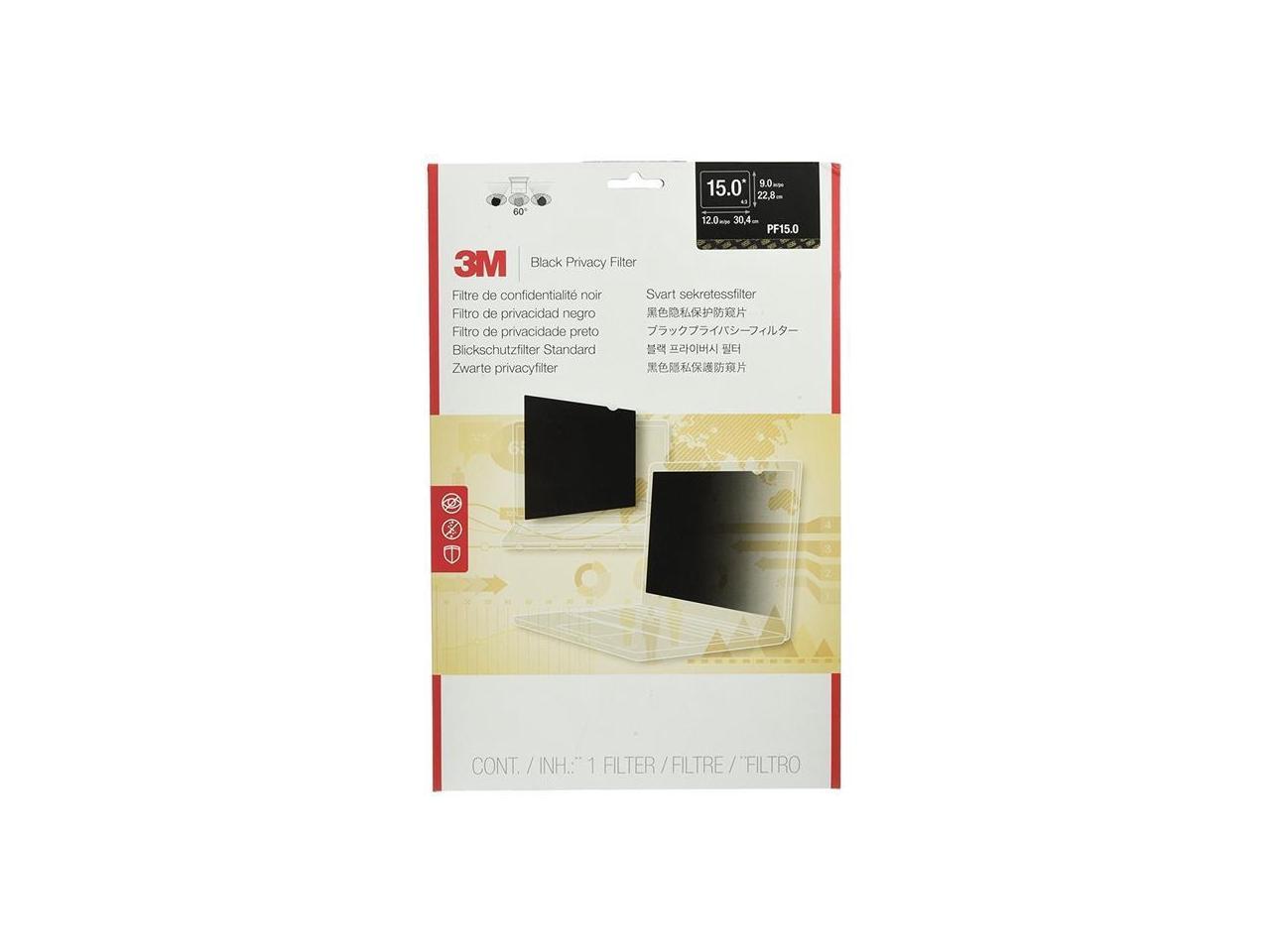 3M PF150C3B Privacy Filter For 15 Inch Standard Laptop - Notebook Privacy Filter - 15 Inch - Black