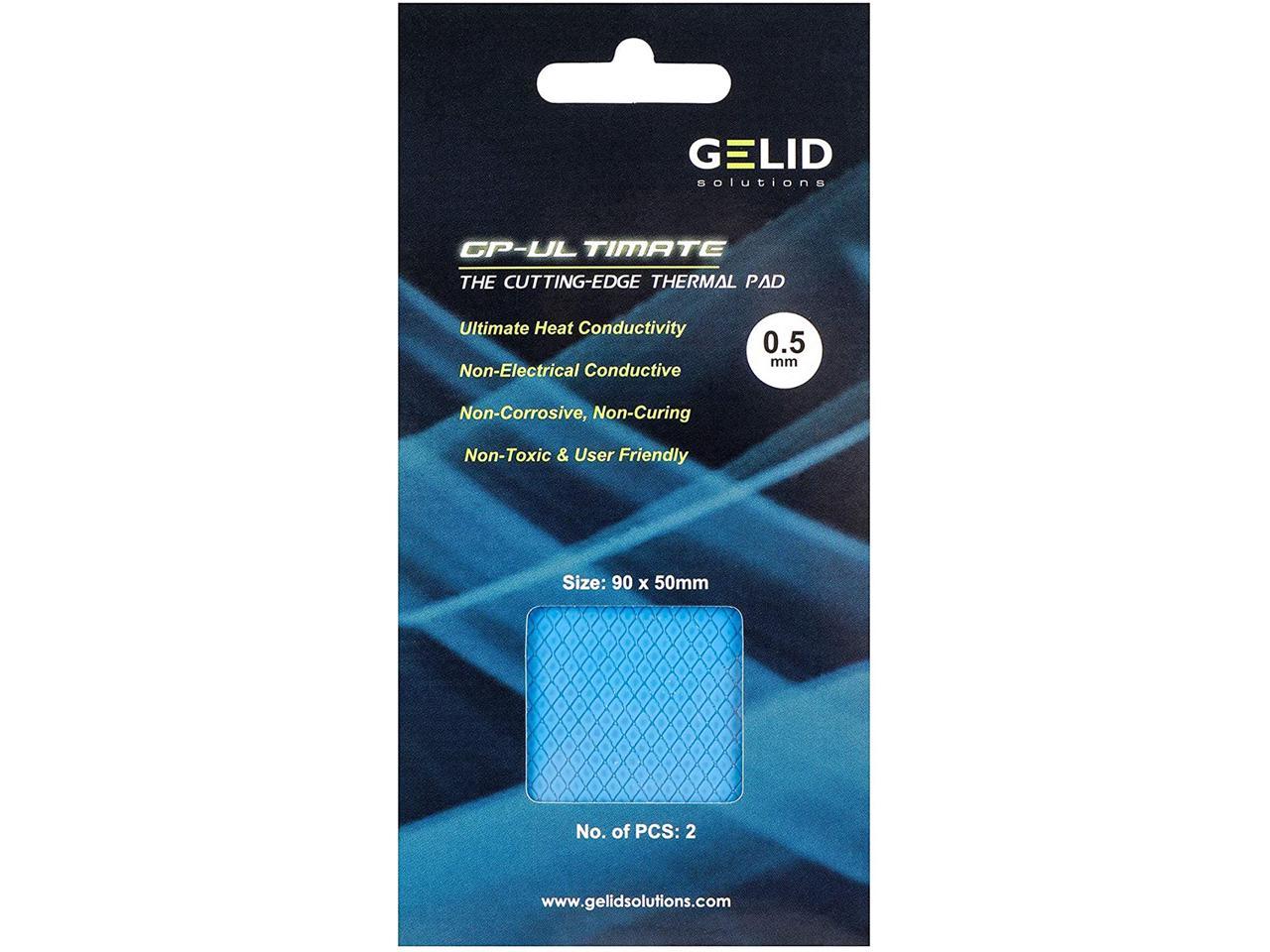 Gelid Solutions GP-Ultimate 15W-Thermal Pad 90x50x0.5mm (2pcs). 2 Pack Model TP-VP04-A