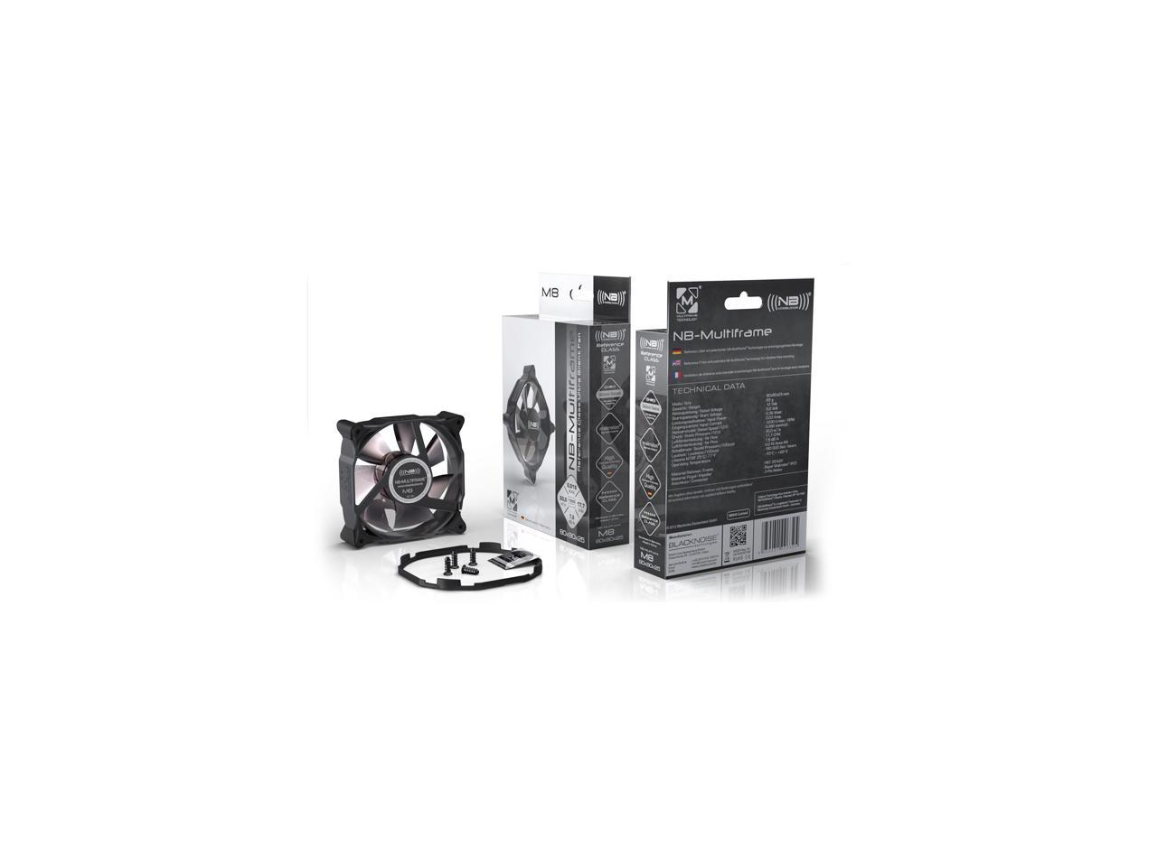 Noiseblocker NB-Multiframe M8-3 80x80x25mm Low Noise Fan, 2200rpm, 19.2 dBA